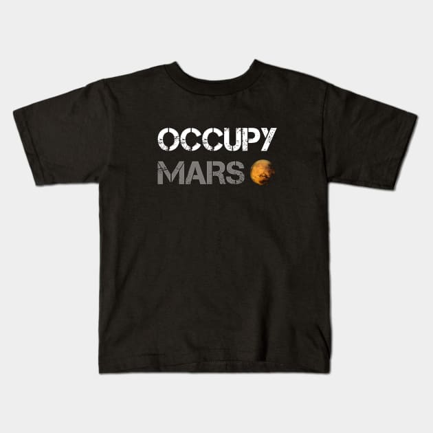 Occupy Mars Kids T-Shirt by kani